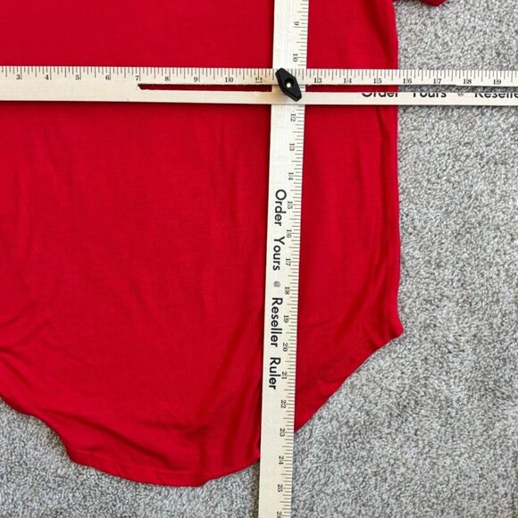 Disney Mickey Mouse Shirt Kids Medium 7 9 Red Scalloped Minnie Mouse Pluto - Picture 5 of 5